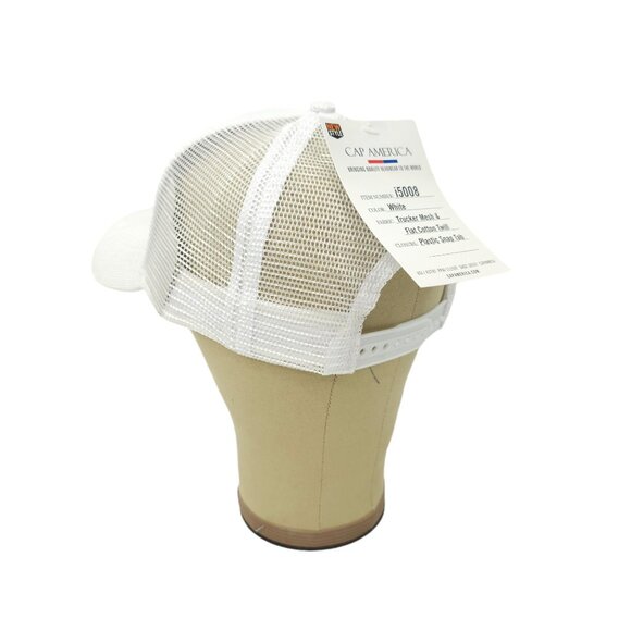 Del Monte Quality Mesh Snapback Cap Embroidered Logo Patch Trucker Baseball Hat - Picture 12 of 13